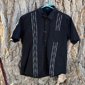 Coofandy vintage stitch detail short sleeve shirt